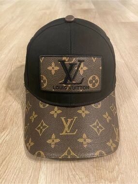 Louis Vuitton Black & Brown Monogram Baseball Cap Unisex-Adjustable